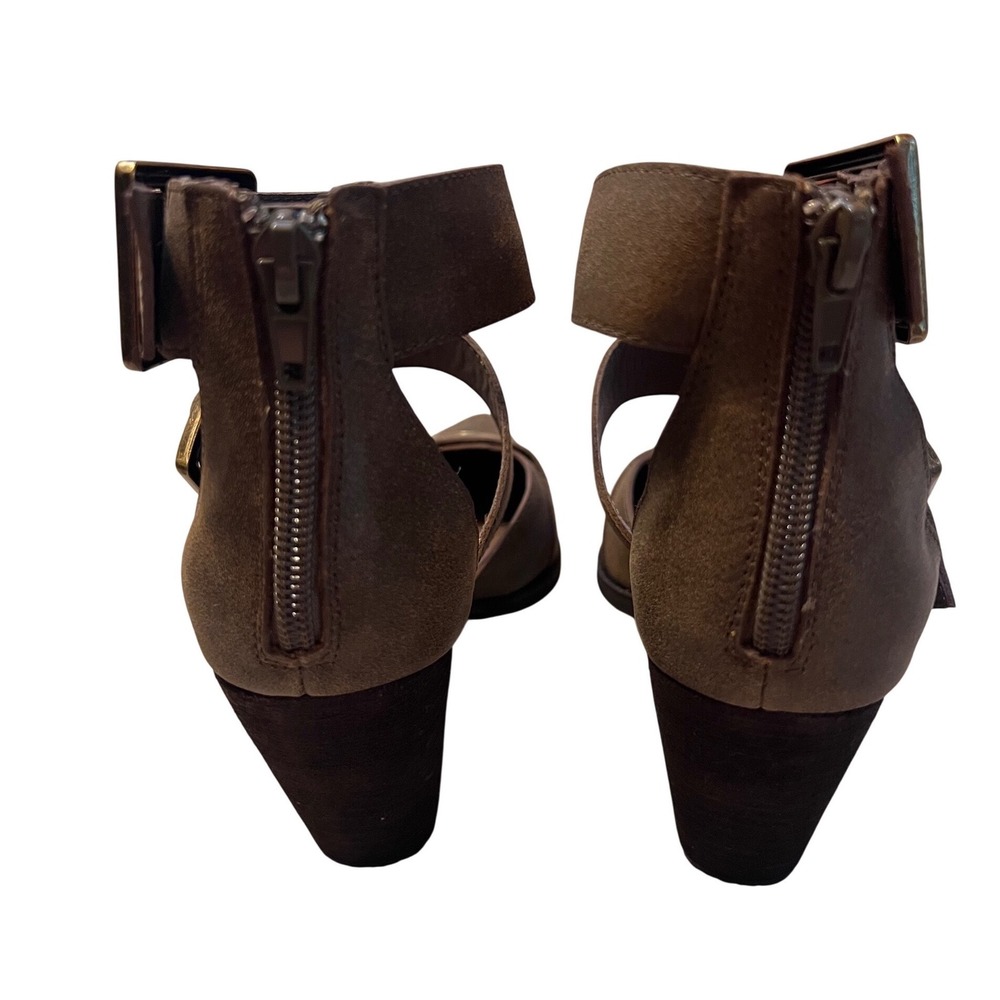 NEW‎ Jeffrey Campbell Free People Hendrix Heels Oiled Brown Size 7 - Picture 9 of 10